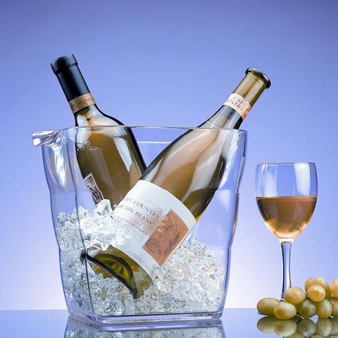 Xô nhựa Prodyne Viva Acrylic Square Wine Bucket, Clear
