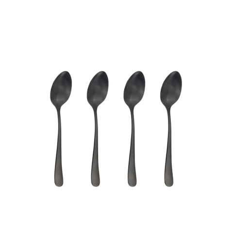 Set 4 Thìa inox Amefa Austin Pvd Black Medium Teaspoon