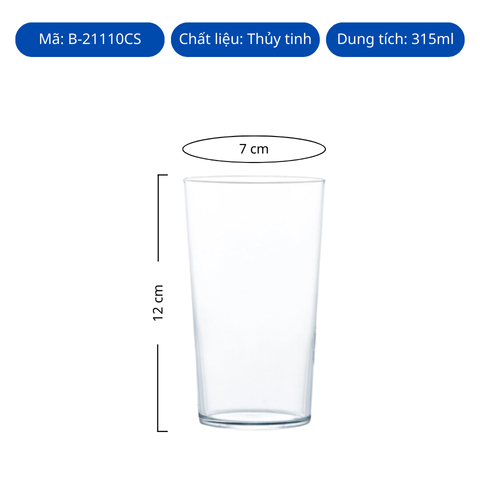 Ly thủy tinh Toyo Sasaki Tumbler Usurai 315ml