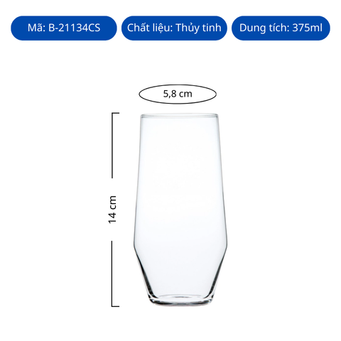 Ly thủy tinh Toyo Sasaki Tumbler Fino 375ml