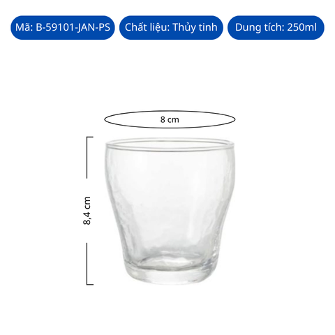 Ly thủy tinh Toyo Sasaki Suzuyaka Glass Tumbler 250ml