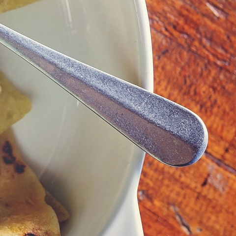 Thìa Sola Switzerland Baguette Vintage Stone Wash Table Spoon - Dày 3mm