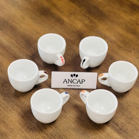 Ly sứ Ancap Espresso vẽ quai Màu đen, 60ml