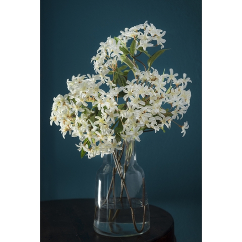 Hoa giả bằng vải - Đinh hương màu trắng