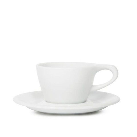 Bộ đĩa và Ly sứ NotNeutral White LINO Single Capp Cup & Saucer, 150ml