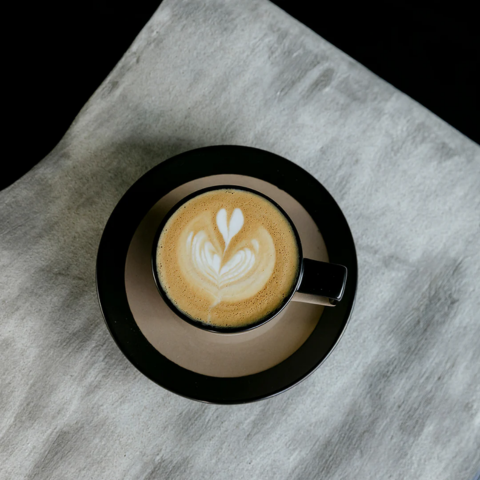 Bộ đĩa và ly gốm notNeutral Black Pico capp/latte 180ml