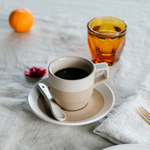 Bộ đĩa và ly gốm notNeutral Natural Pico capp/latte 180ml