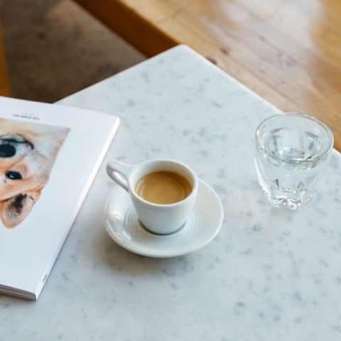 Bộ đĩa và Ly sứ NotNeutral White LINO Espresso Cup & Saucer, 90ml