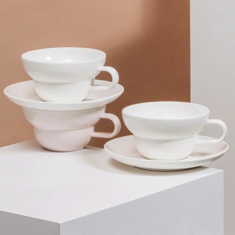 Đĩa sứ ACME Bibby Saucer Milk (White), 15cm