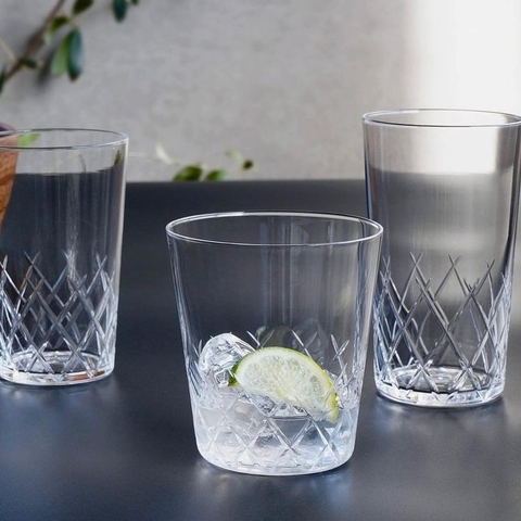 Ly thủy tinh Toyo Sasaki Glassware Tumbler USURAI CUT Rocks, 305ml