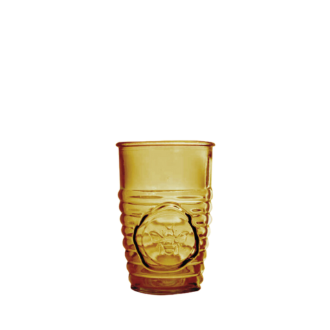Ly thủy tinh tái chế VSM Vaso Abeja Màu nâu vàng 330ml