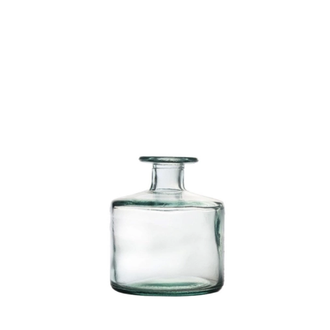 Bình hoa thủy tinh tái chế VSM Florero Botella Cuad 12cm