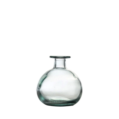 Bình hoa thủy tinh tái chế VSM Florero Botella Red 12cm