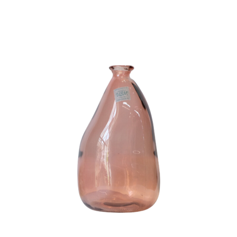Bình hoa thủy tinh tái chế VSM Jarron Simplicity Màu hồng 36cm