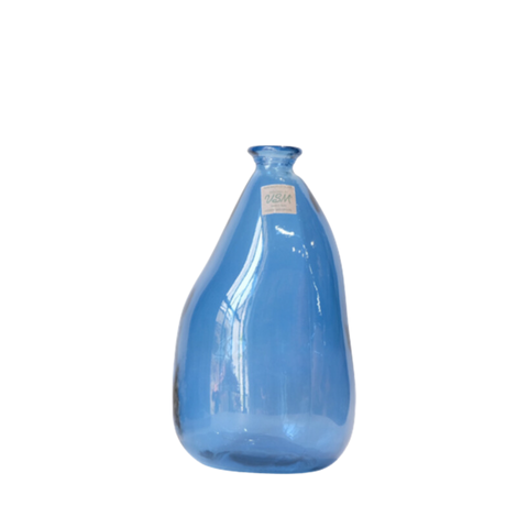 Bình hoa thủy tinh tái chế VSM Jarron Simplicity Màu xanh dương 36cm
