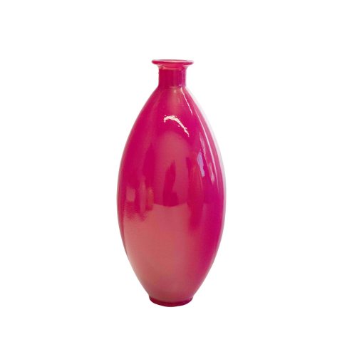 Bình hoa thủy tinh tái chế VSM Jarron Ares Màu hồng sẫm 38cm