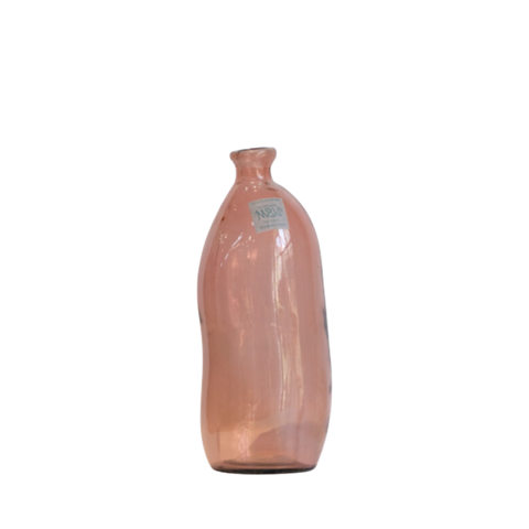 Bình hoa thủy tinh tái chế VSM Jarron Simplicity Màu hồng 35cm