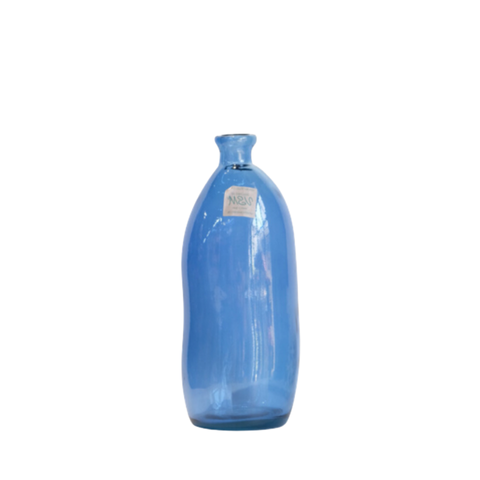 Bình hoa thủy tinh tái chế VSM Jarron Simplicity Màu xanh dương 35cm