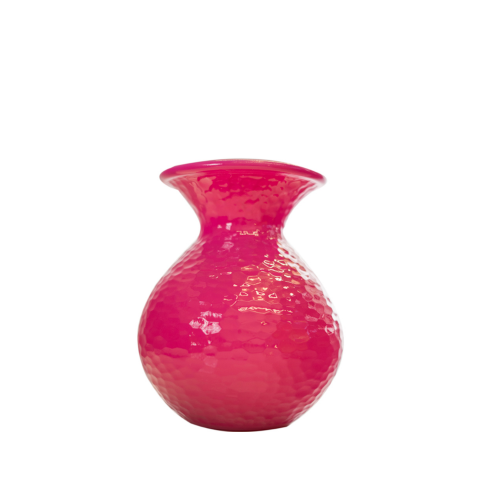 Bình hoa thủy tinh tái chế VSM Florero Paradise Màu hồng sẫm 24.5cm