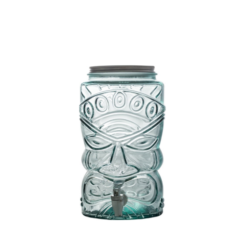 Bình nước thủy tinh tái chế VSM Beverage Tiki 6 L C/Grifo C/T/Aluminio 6000ml