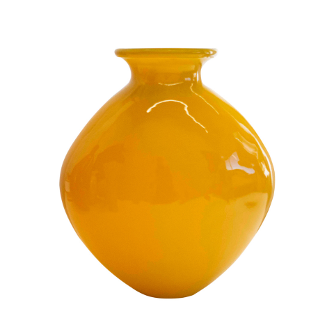 Bình hoa thủy tinh tái chế VSM Jarron Neon Màu vàng neon 37cm