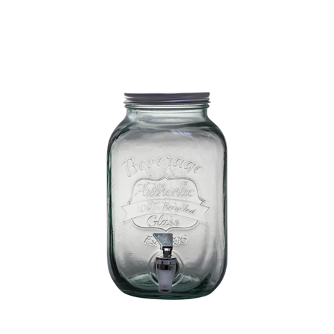 Bình nước thủy tinh tái chế VSM Beverage Authentic Est1896 C/Tapa C/Grifo 4000ml