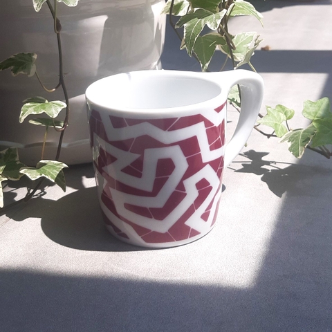 Ly sứ NotNeutral LINO 10oz Coffee Mug - Spinne Burgundy, 300ml
