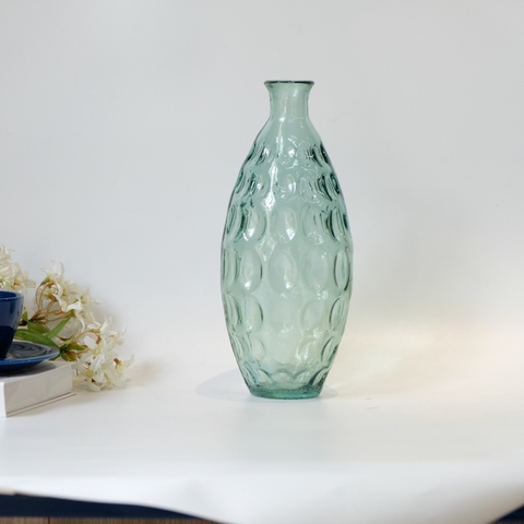Bình hoa thủy tinh tái chế VSM Jarron Dune Màu xanh mint 31cm