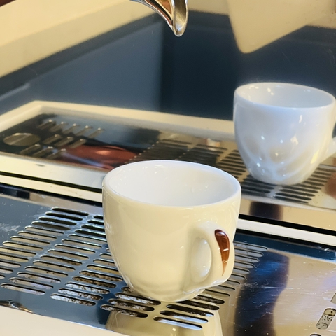 Ly sứ Ancap Espresso vẽ quai Màu nâu, 60ml