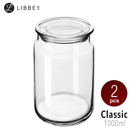 Bình thủy tinh nắp nhựa Libbey Classic Storage Jar, 1000ml
