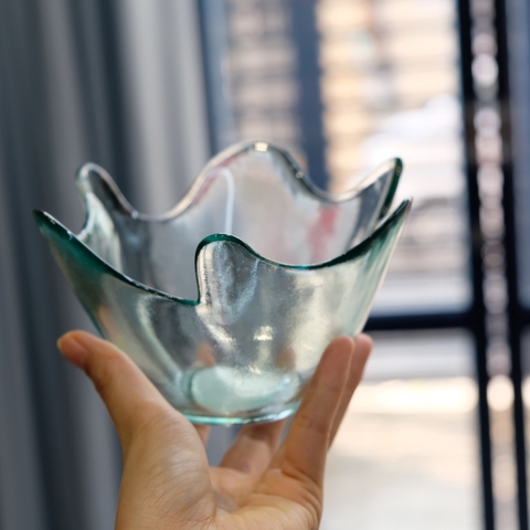 Khay thủy tinh tái chế VSM Cuenco Feston Pequeño 16cm