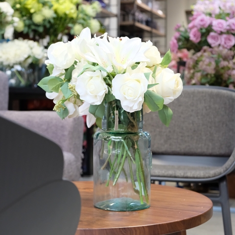 Bình hoa thủy tinh tái chế VSM Florero Authentic 28cm