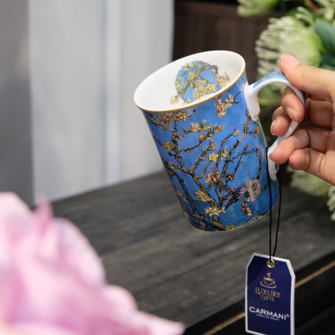 Ly sứ Carmani Mug Classic New - V. van Gogh, Almond Blossom 400ml