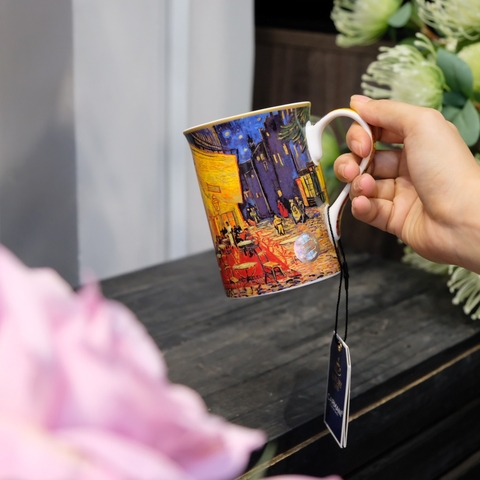 Ly sứ Carmani Mug Classic New - V. van Gogh, Cafe Terrace at Night 400ml