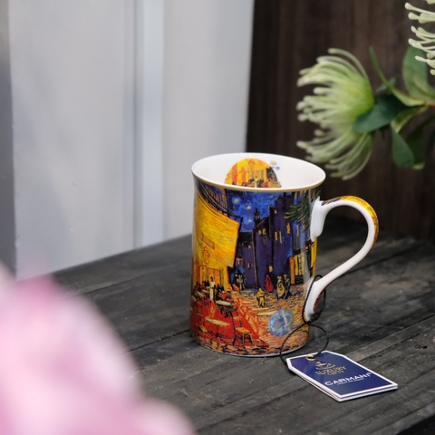 Ly sứ Carmani Mug Classic New - V. van Gogh, Cafe Terrace at Night 400ml