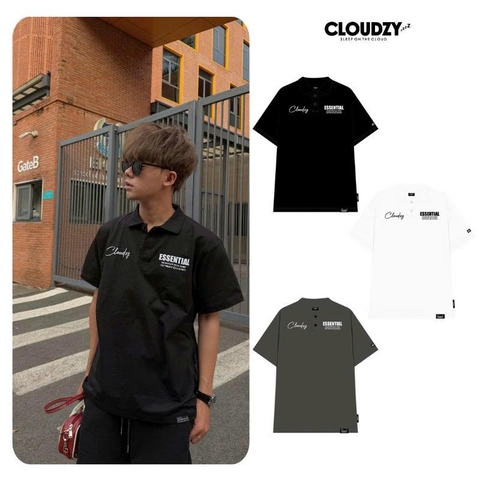 Áo thun POLO ES.SEN.TIAL CLOUDZY nam nữ phông basic cotton mềm mịn local brand unisex đẹp oversize