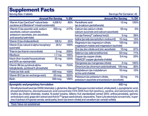 Bổ não FOCUSfactor Nutrition 180 viên