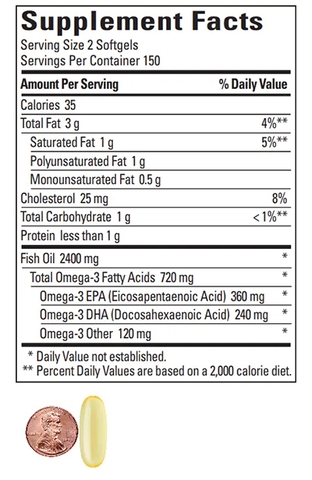 Dầu cá Nature Made Fish Oil, 1200mg, 300 Viên
