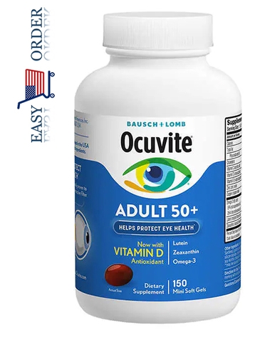 Thuốc bổ mắt Ocuvite Dành Cho Người Lớn 50+, 150 viên
