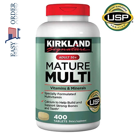 Vitamin tổng hợp & Khoáng chất Kirkland Signature cho người 50+, 400 Viên