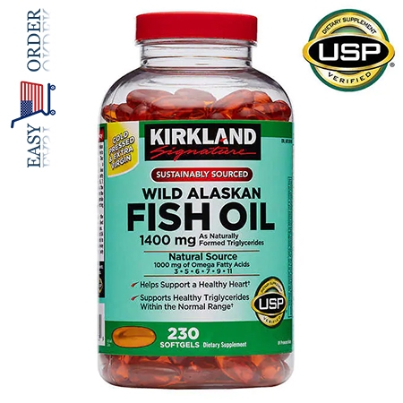 Dầu cá Kirkland Signature Wild Alaskan 1400 mg., 230 Viên