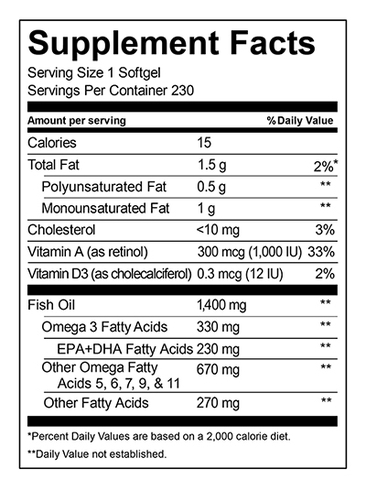 Dầu cá Kirkland Signature Wild Alaskan 1400 mg., 230 Viên