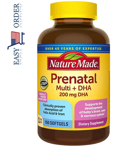 Nature Made Prenatal Multi + DHA, 150 viên