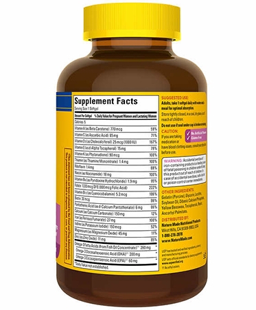 Nature Made Prenatal Multi + DHA, 150 viên