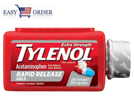 Giảm đau hạ sốt Tylenol Extra Strength Acetaminophen 500 mg, 290 viên, tác dụng nhanh