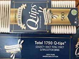 SET TĂM BÔNG Q-TIPS COTTON SWABS  1750 TĂM  ( 2 HỘP 625 TĂM + 1 HỘP 500 TĂM)