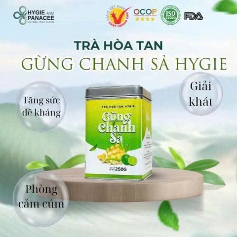 TRÀ HOA TAN - GỪNG CHANH SẢ HYGIE