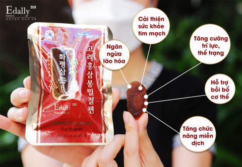 Hồng Sâm Lát Tẩm Mật Ong (HWA PYUNG SAM EDALLY)