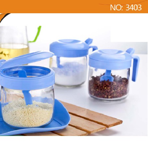 BỘ 3 HŨ GIA VỊ NẮP BẬT