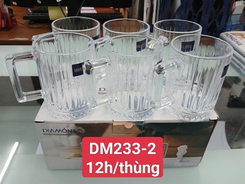 BỘ LY DIAMOND 6 CÁI (NHIỀU MẪU)